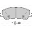 Jeu de 4 plaquettes de frein avant VALEO 601596 - Visuel 2