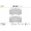 Jeu de 4 plaquettes de frein avant VALEO 601597 - Visuel 1