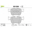 Jeu de 4 plaquettes de frein avant VALEO 601599 - Visuel 1