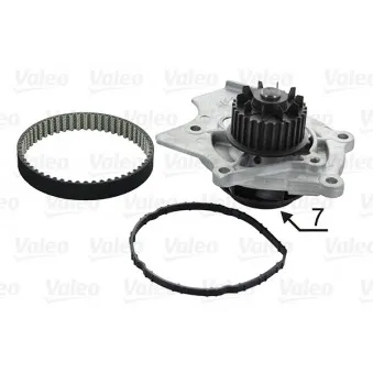 Pompe à eau + kit de courroie de distribution VALEO 614591
