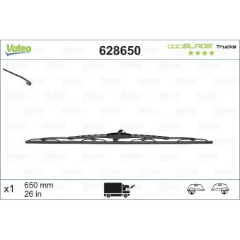 Balai d'essuie-glace VALEO 628650