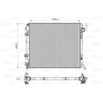 Radiateur, refroidissement du moteur VALEO 701516