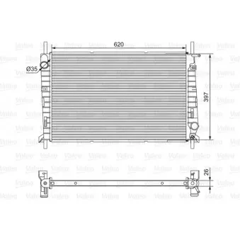 Radiateur, refroidissement du moteur VALEO 701527