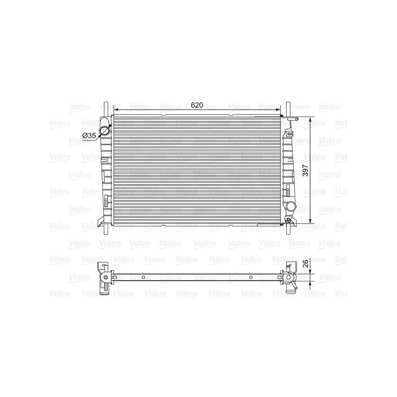 Radiateur, refroidissement du moteur VALEO 701527
