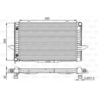 Radiateur, refroidissement du moteur VALEO 701532