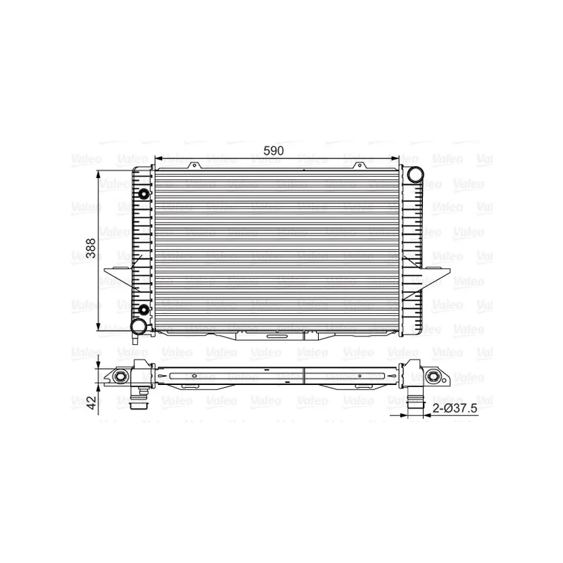 Radiateur, refroidissement du moteur VALEO 701532