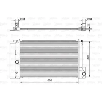 Radiateur, refroidissement du moteur VALEO 701538