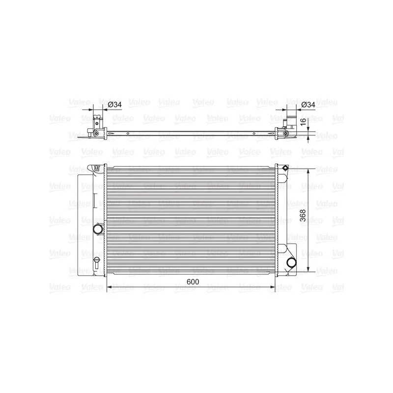 Radiateur, refroidissement du moteur VALEO 701538