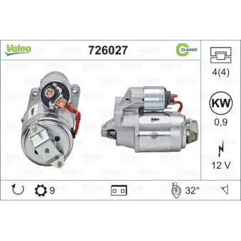 Démarreur VALEO 726027