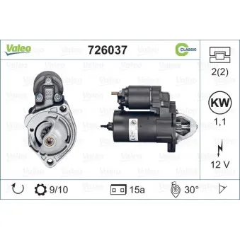 Démarreur VALEO 726037