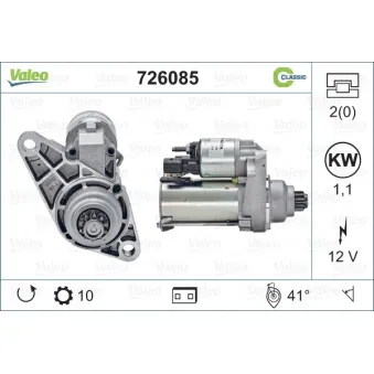 Démarreur VALEO 726085