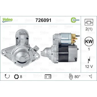 Démarreur VALEO 726091