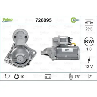 Démarreur VALEO 726095