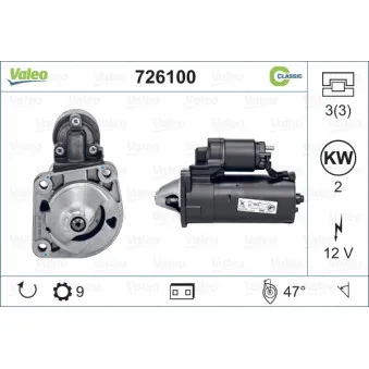 Démarreur VALEO 726100