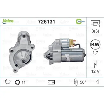 Démarreur VALEO 726131