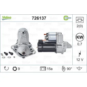 Démarreur VALEO 726137