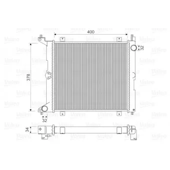 Radiateur, refroidissement du moteur VALEO 731211