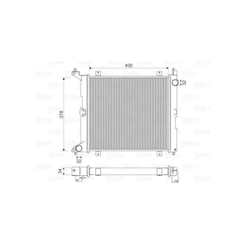 Radiateur, refroidissement du moteur VALEO 731211