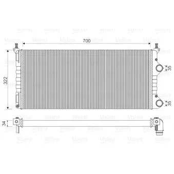 Radiateur, refroidissement du moteur VALEO 734692
