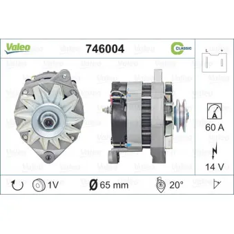 Alternateur VALEO 746004