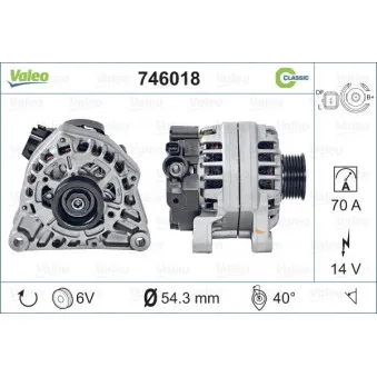 Alternateur VALEO 746018