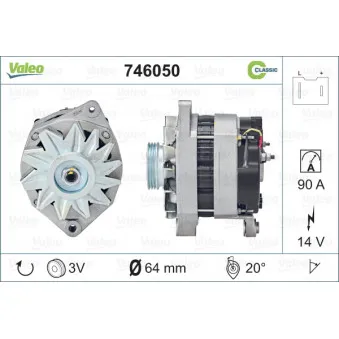 Alternateur VALEO 746050