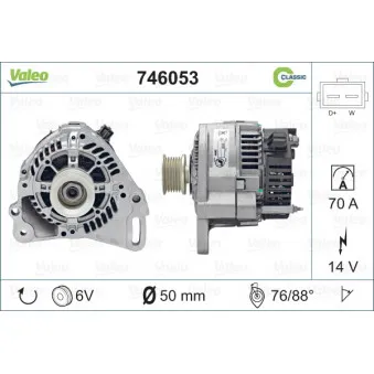 Alternateur VALEO 746053