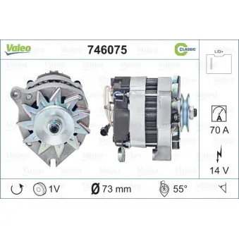 Alternateur VALEO 746075