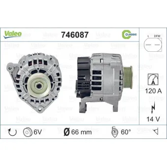 Alternateur VALEO 746087