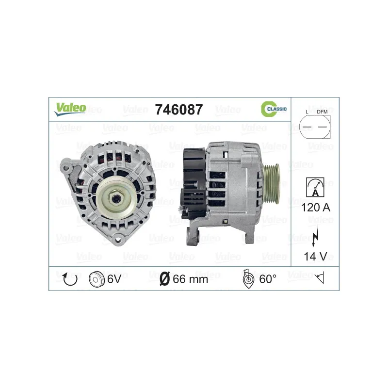 Alternateur VALEO 746087