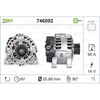 Alternateur VALEO 746092
