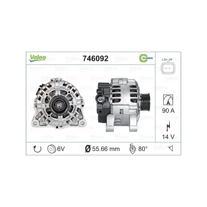 Alternateur VALEO 746092