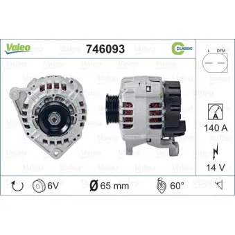 Alternateur VALEO 746093