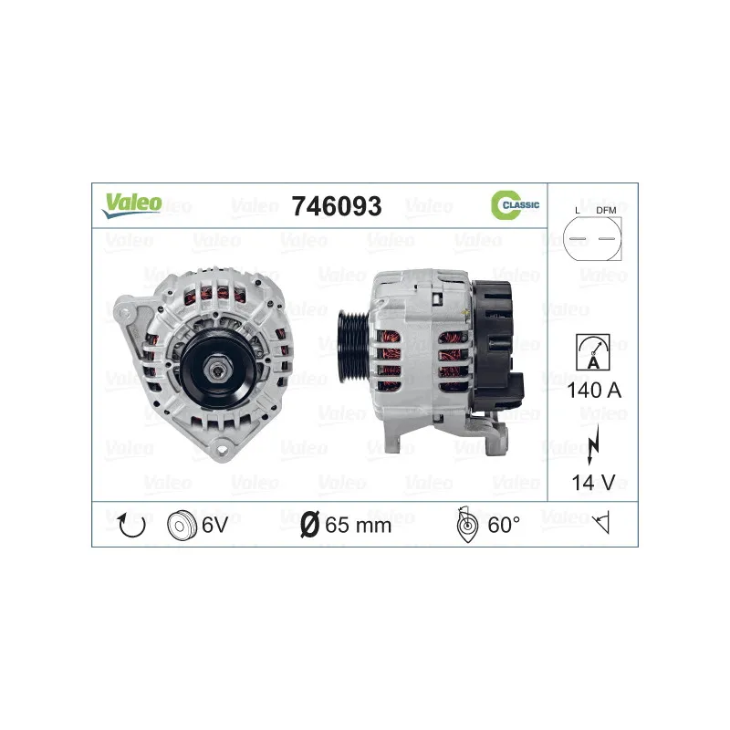 Alternateur VALEO 746093