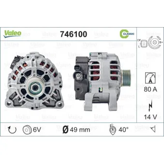 Alternateur VALEO 746100