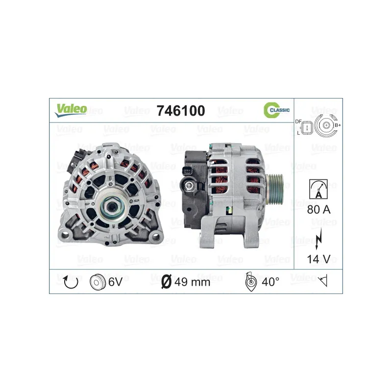 Alternateur VALEO 746100