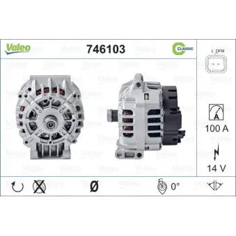 Alternateur VALEO 746103