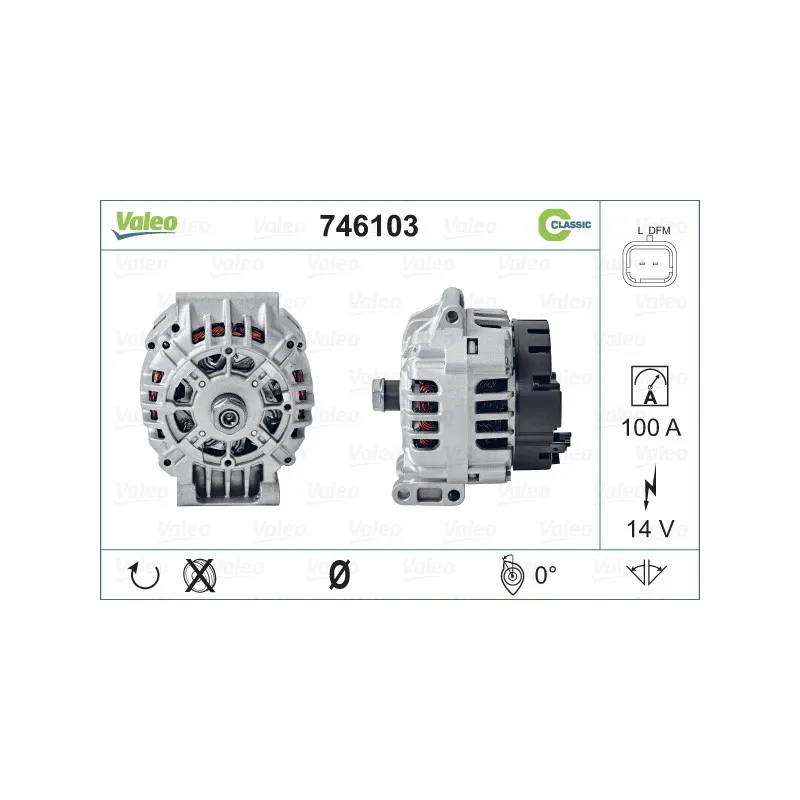 Alternateur VALEO 746103