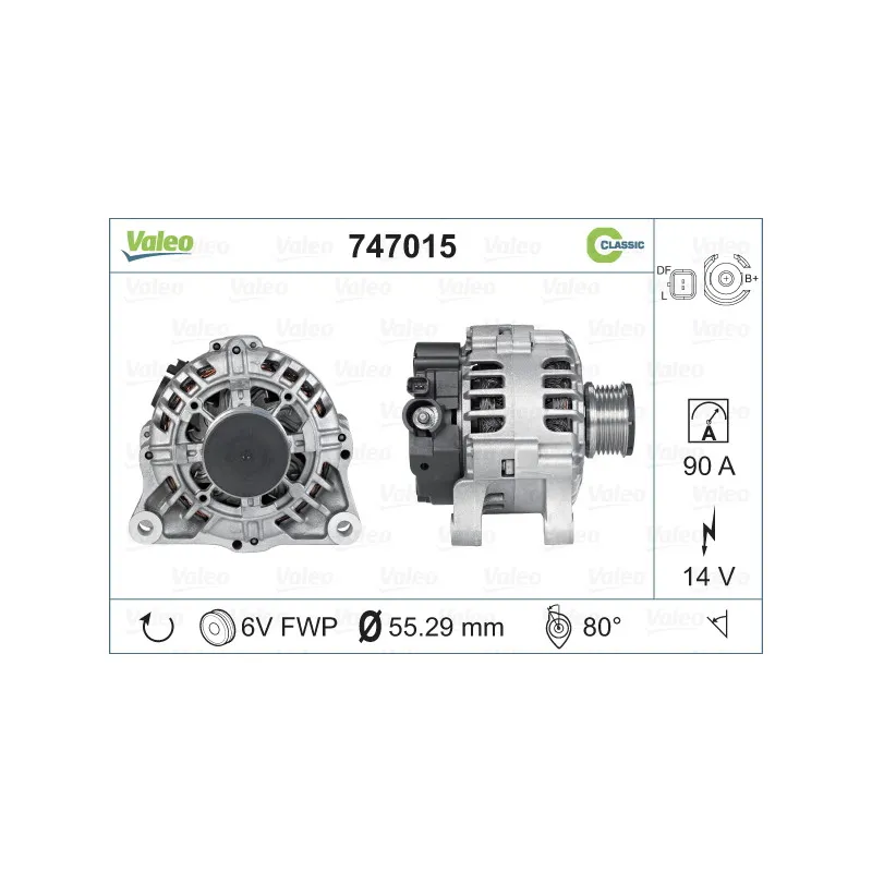 Alternateur VALEO 747015