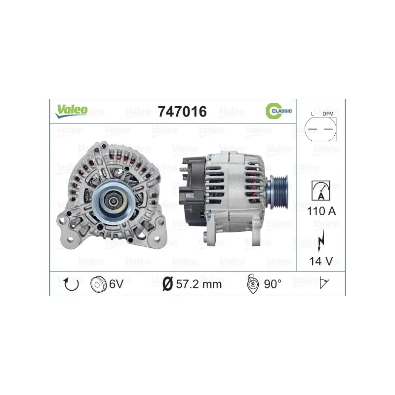Alternateur VALEO 747016