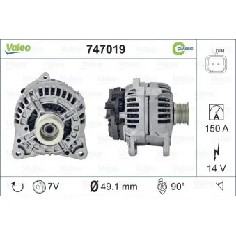 Alternateur VALEO 747019