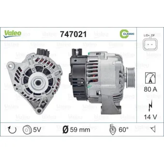 Alternateur VALEO 747021