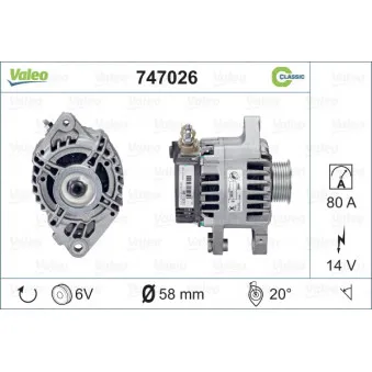 Alternateur VALEO 747026
