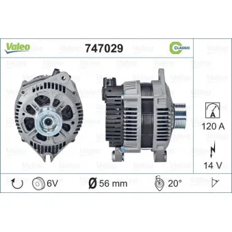 Alternateur VALEO 747029