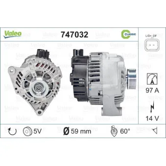 Alternateur VALEO 747032