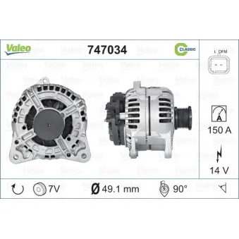 Alternateur VALEO 747034