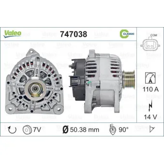 Alternateur VALEO 747038