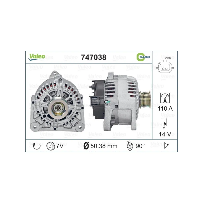 Alternateur VALEO 747038