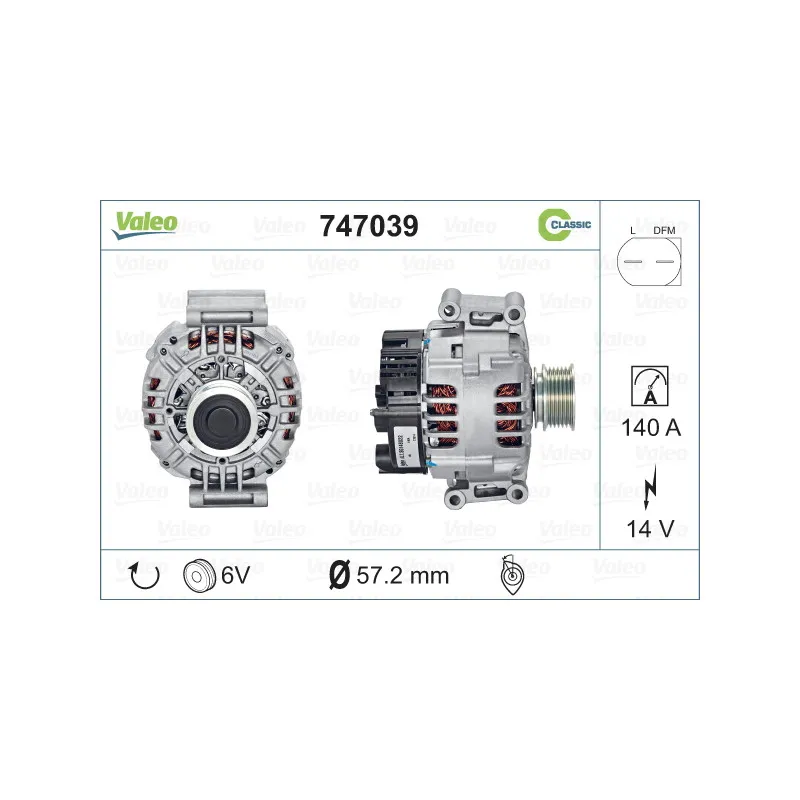 Alternateur VALEO 747039