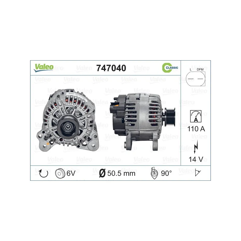 Alternateur VALEO 747040